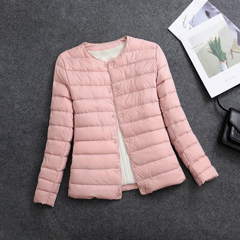 Women's Lightweight Short Inner-wear Round-neck Thermal Jacket