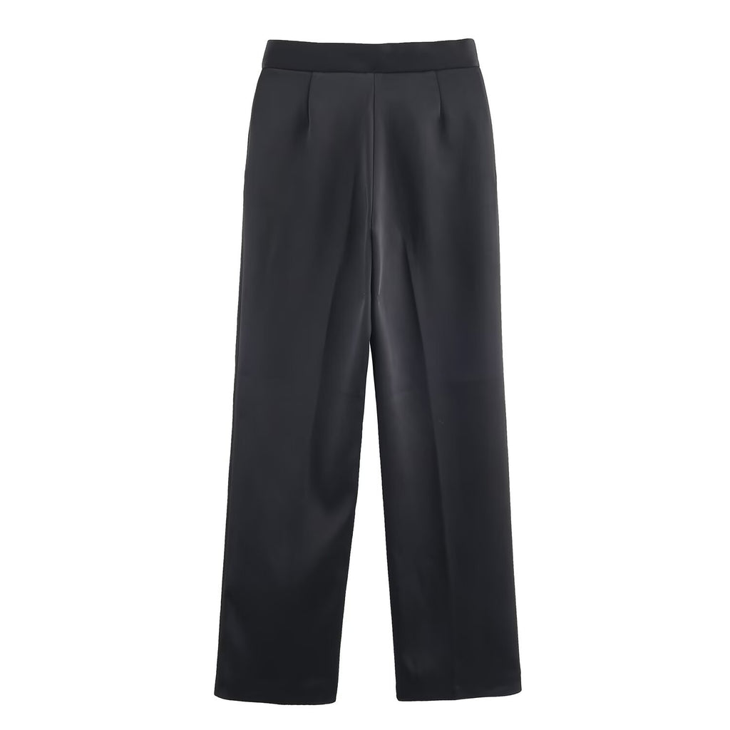 New Women's Silk-satin-texture Blazer Fashionable