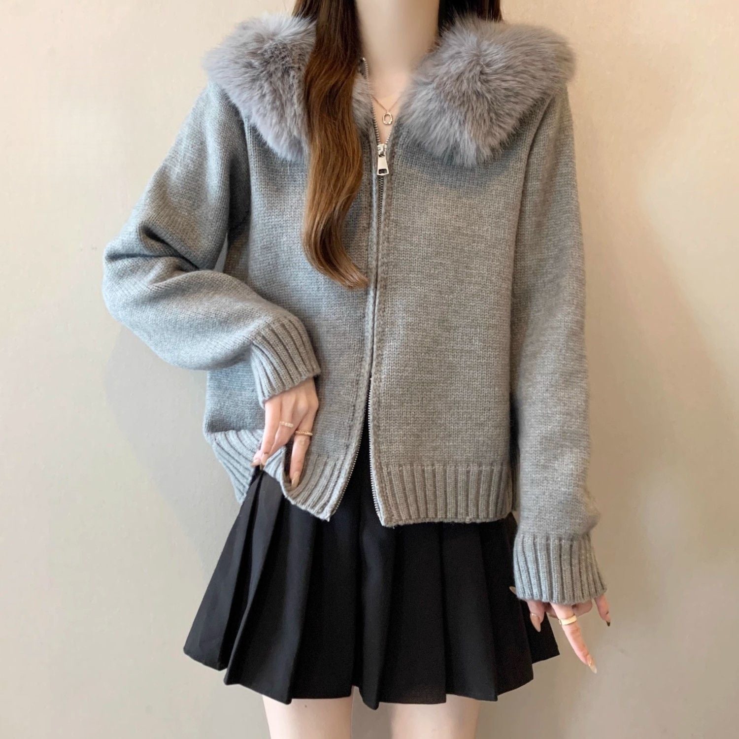 Women's Loose-fitting Chic Knit Cardigan Top