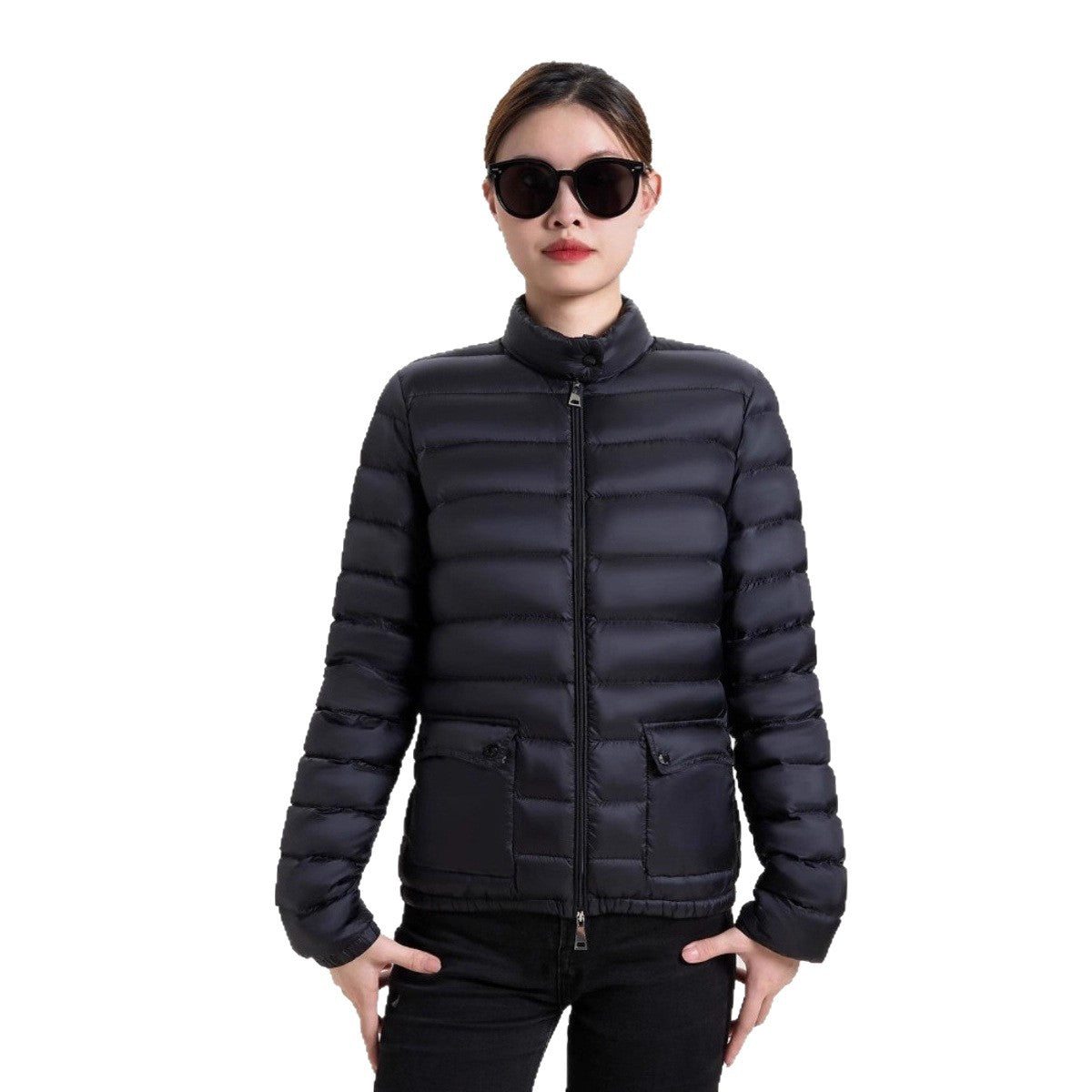 Autumn And Winter New Stand-up Collar Petite Fashion White Duck Down Short Lightweight Women's Down Jacket