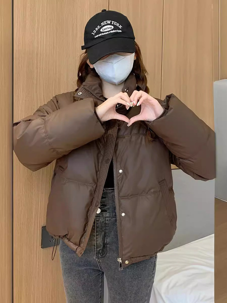 Men's Fashionable Padded Short Cotton Jacket