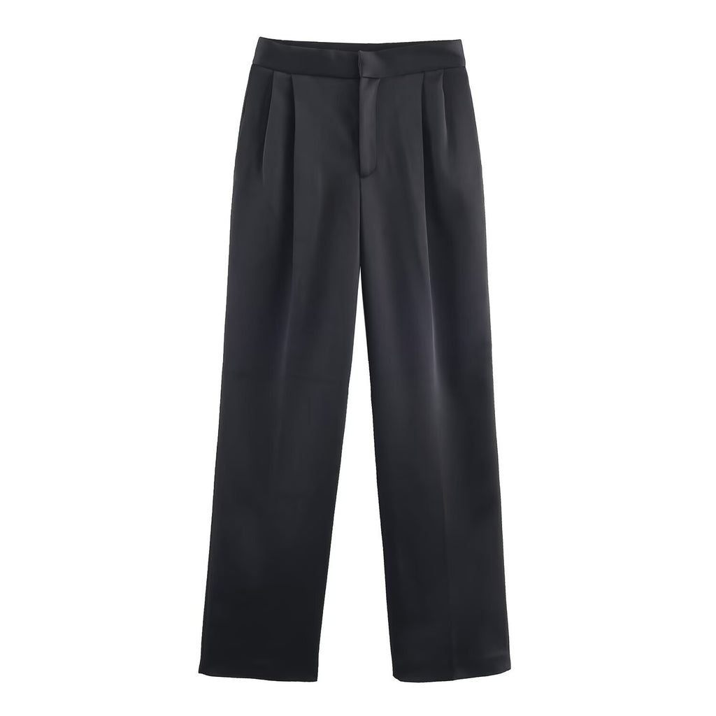 New Women's Silk-satin-texture Blazer Fashionable