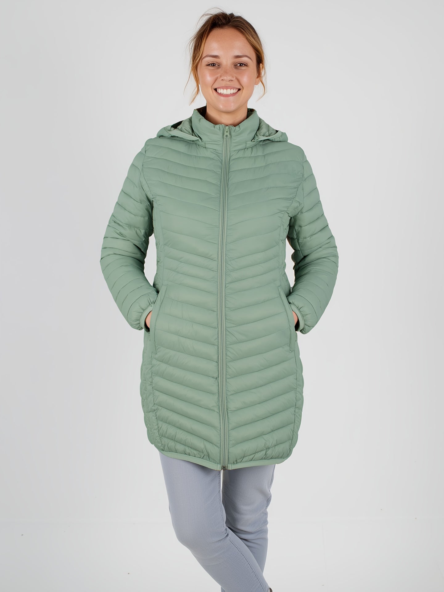 Women's Solid-Color Winter Cotton Padded Jacket