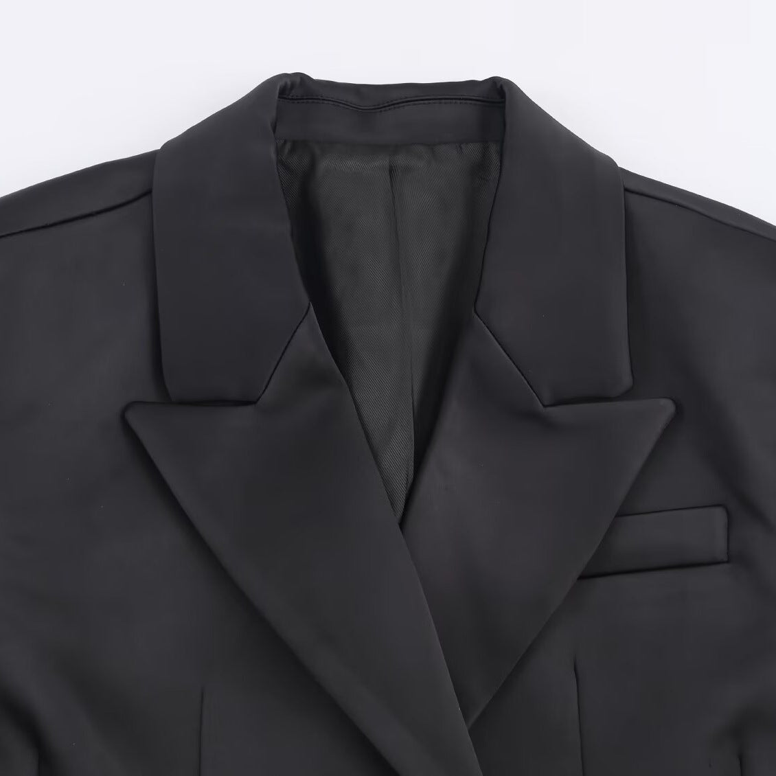 New Women's Silk-satin-texture Blazer Fashionable