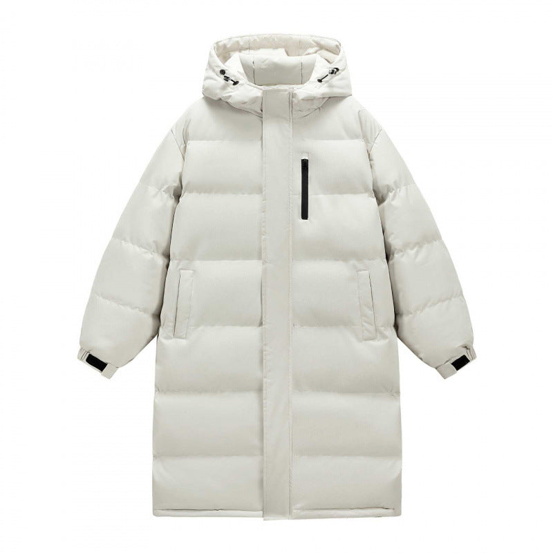 Women's Mid-length And Long Winter Coat With A Thickened Fur Collar