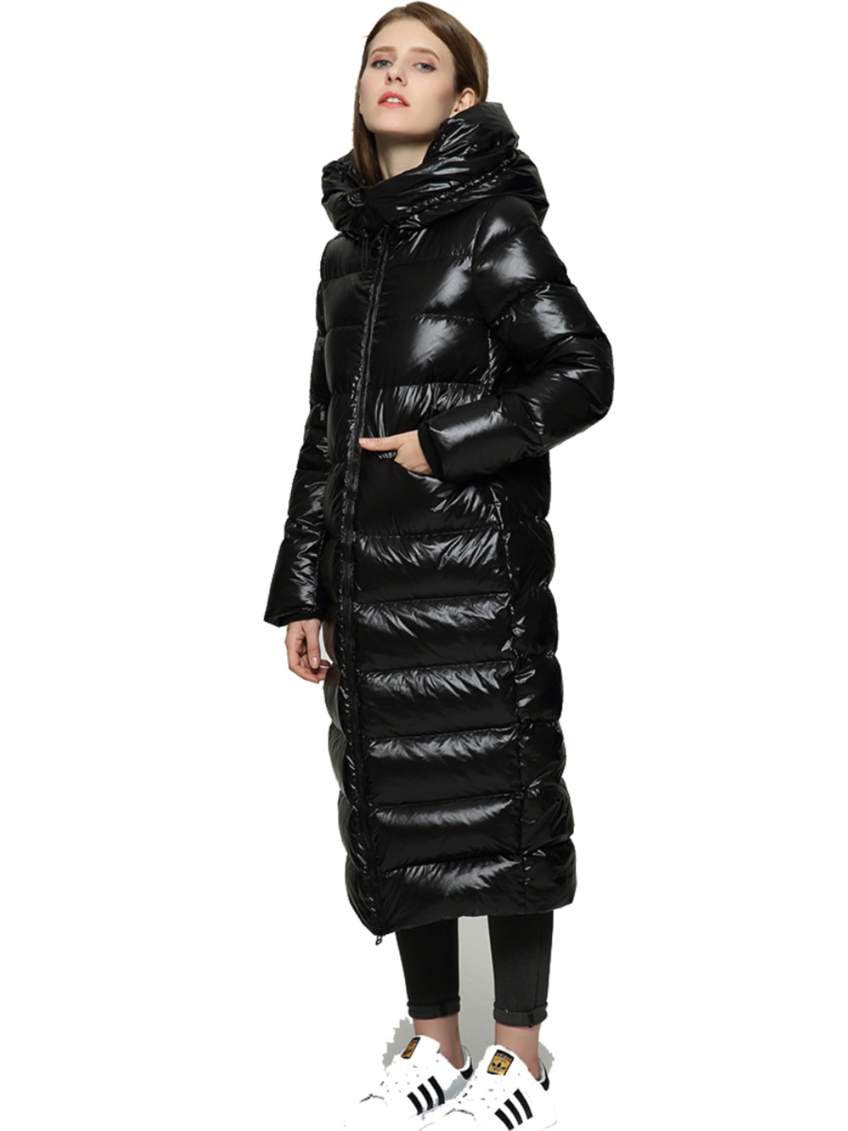 Cocoon-style White Duck Down Insulated Coat