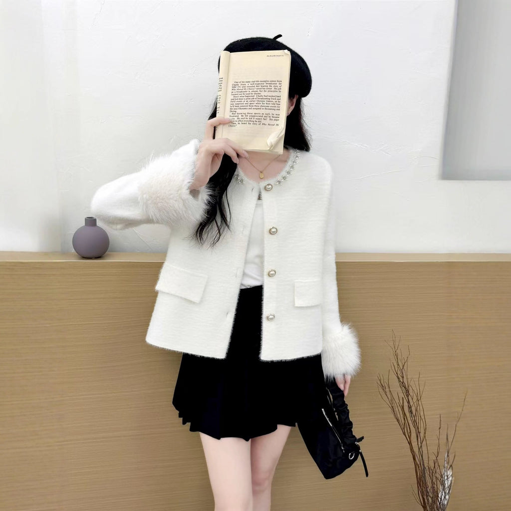 Chanel-style Knitted Cardigan Autumn New Arrival Women's Sweater Jacket