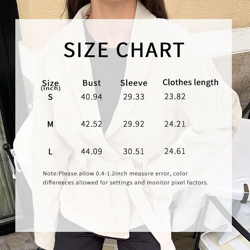 Women's Vintage Faux Suede Jacket - Self Tie Waist Belted Coat, Retro Solid Color