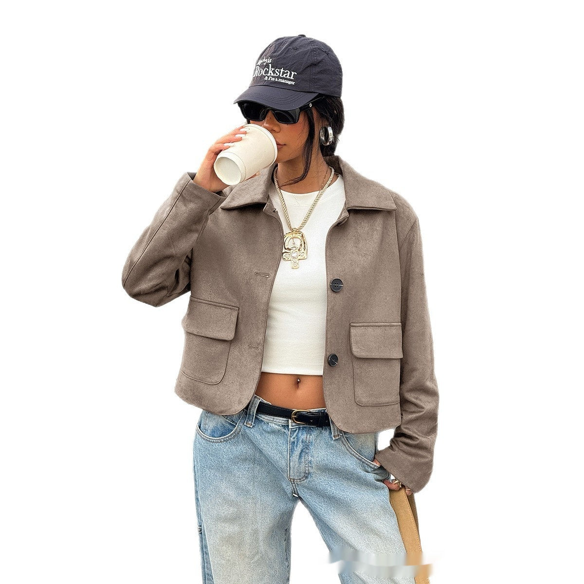 Simple Stylish Versatile Casual And Relaxed-fit Women's Jacket